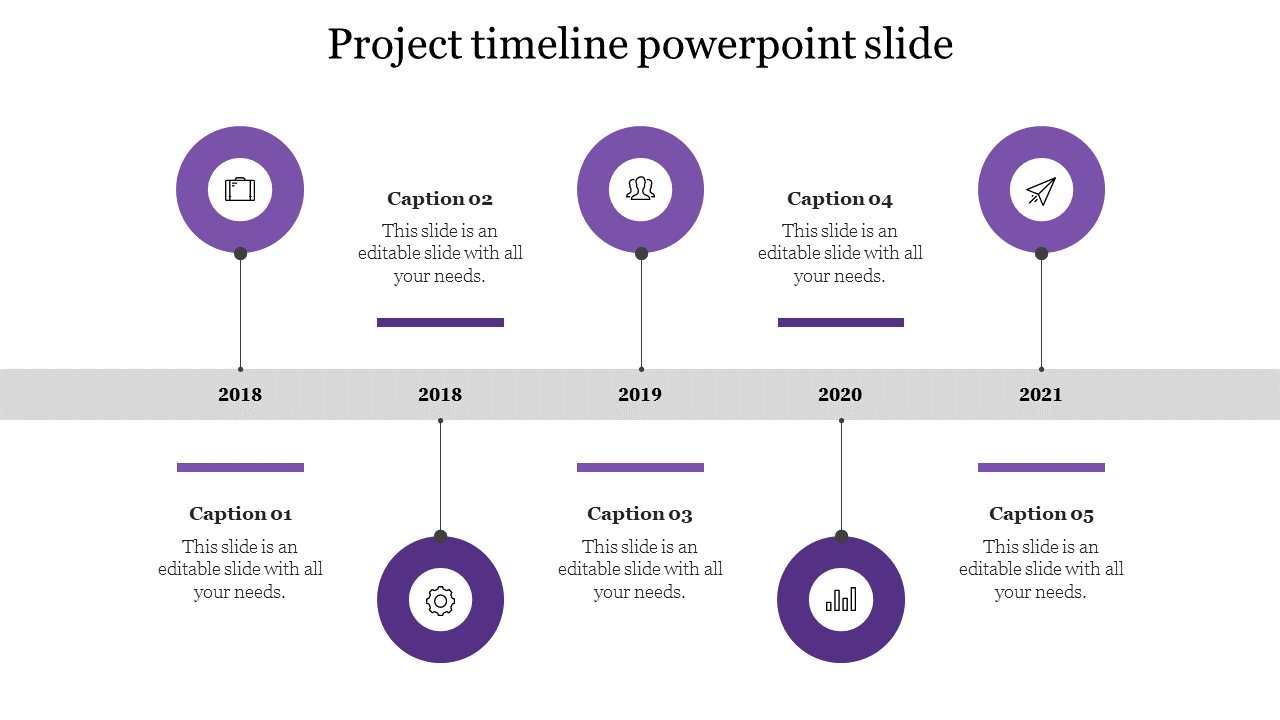Free - Find our Collection of Project Timeline PowerPoint Slide